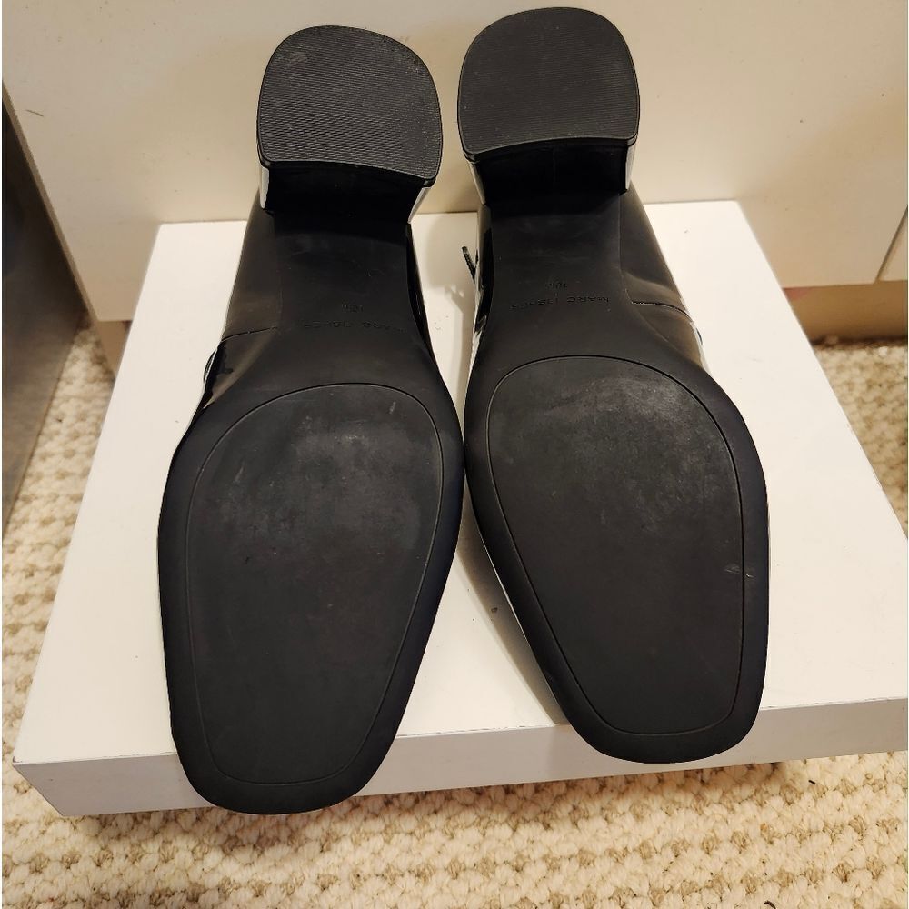New Marc Fisher "Charin" Blk Pat. Leather Block Heel Mary Jane Pumps Sz.10 $128 - Picture 9 of 9